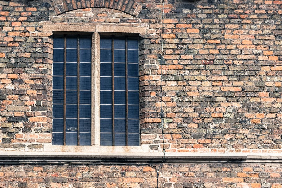 Window, Wall, Old, Masonry, Castle, Grid, grate, building exterior HD wallpaper