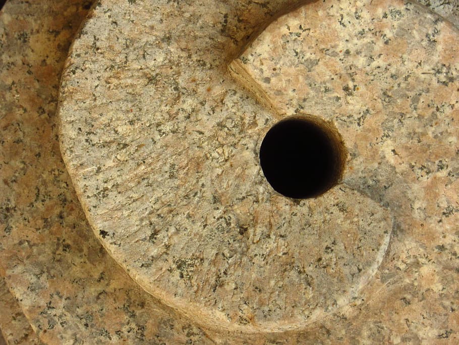 sculpture, stone, spirals, pattern, background, hole, geometric shape HD wallpaper