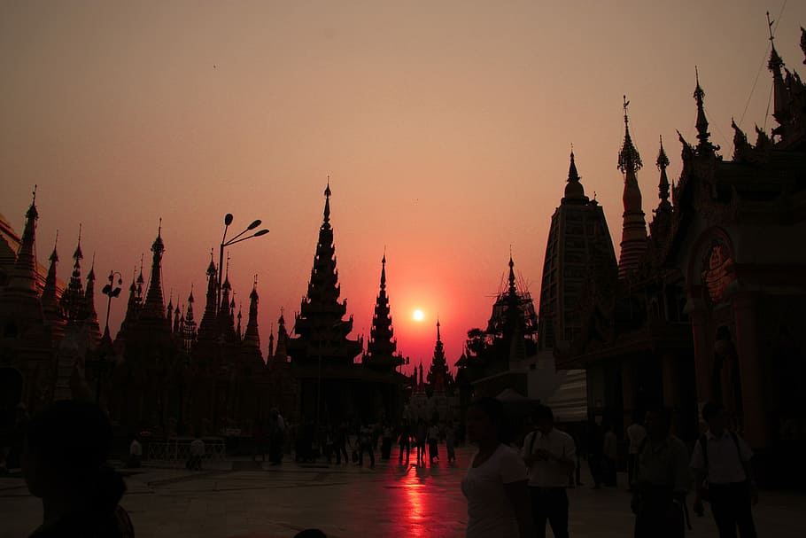 Burma, Myanmar, Rangoon, Temple, buddhism, pagoda, swedagon HD wallpaper