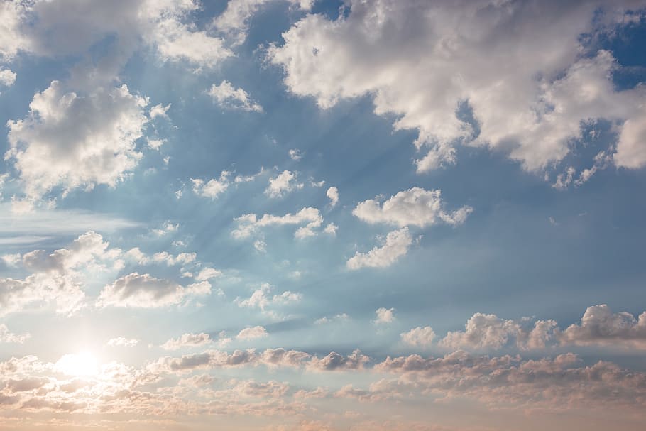 sunlight, sunshine, sunrise, clouds, sky, nature, cloud - sky HD wallpaper