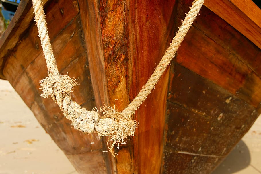 Boot, Rope, Water, Twisted, Ship, twisted ropes, cordage, dew HD wallpaper