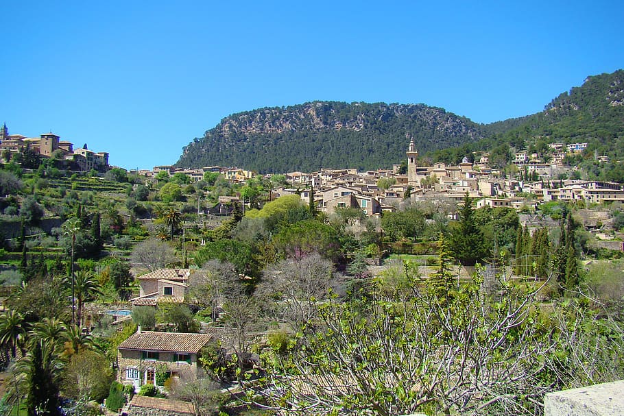 valdemossa, majorca, city, view, panorama, landscape, buildings HD wallpaper