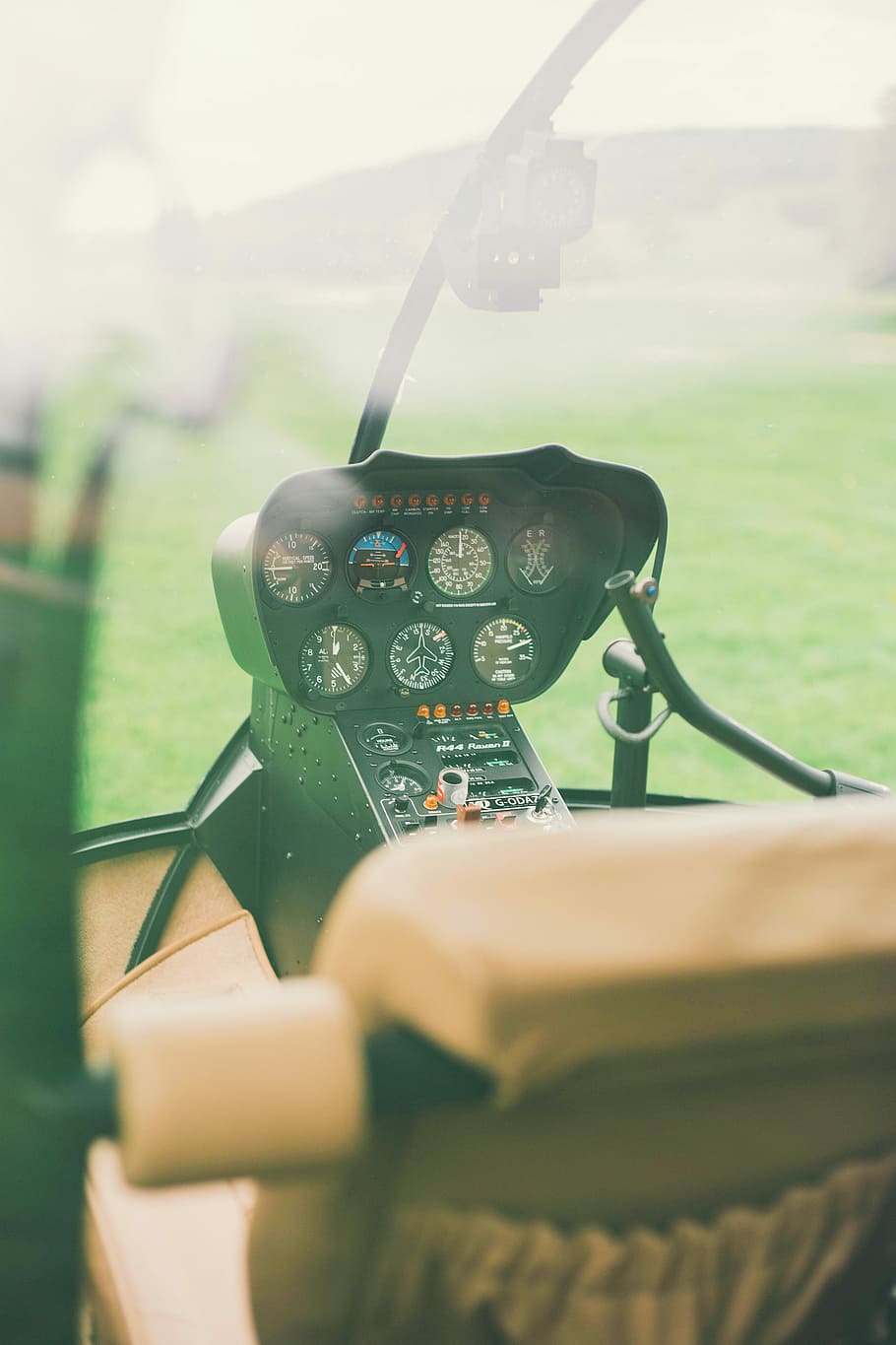 vehicle control panel, black instrument gauge cluster, helicopter HD wallpaper