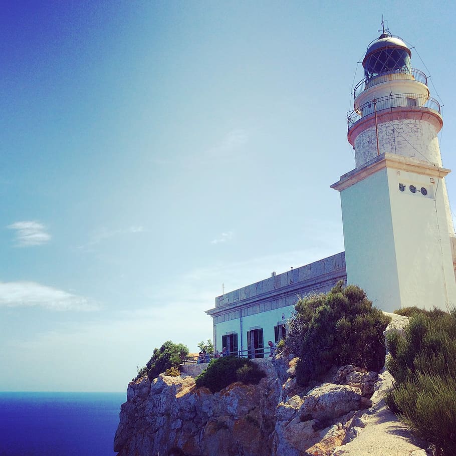 Mallorca, Lighthouse, Cap, Formentor, cap formentor, picturesque, HD wallpaper
