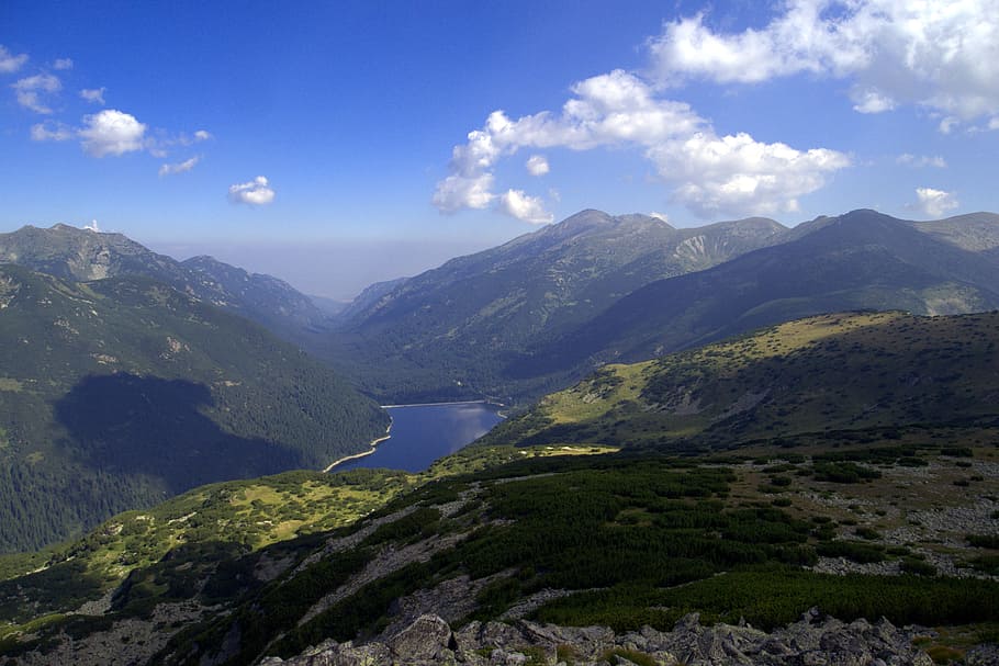 Bulgaria, Mountains, Rila, Clouds, Water, lake, country, musala, HD wallpaper
