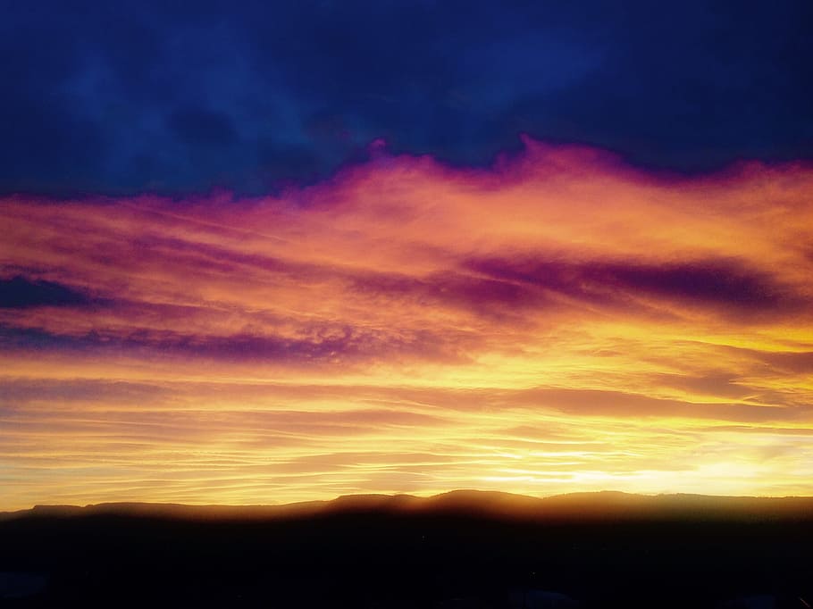 timelapse photography of cumulonimbus cloud during golden hour, photo of sky during golden hour HD wallpaper