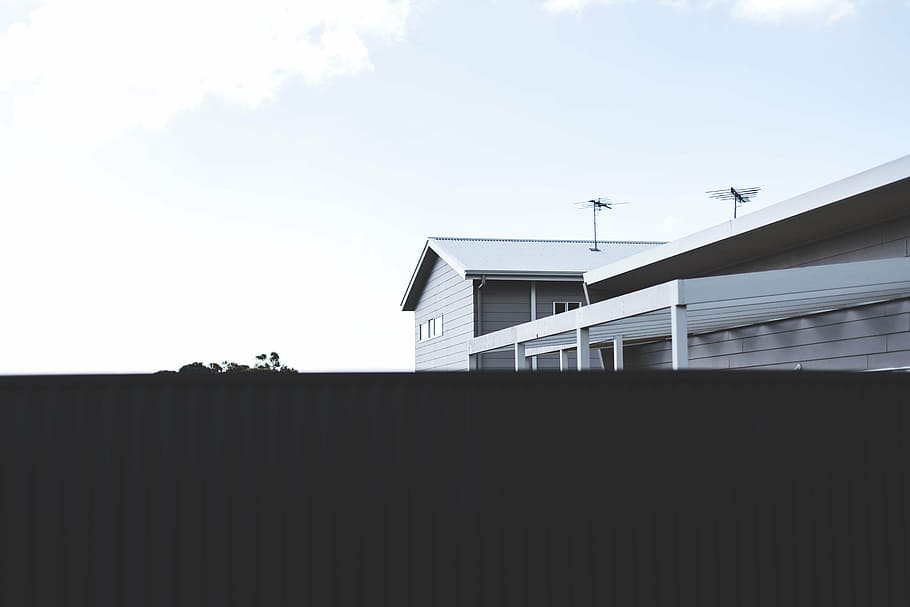 architecture, city, cityscape, clouds, concrete, house, industry HD wallpaper