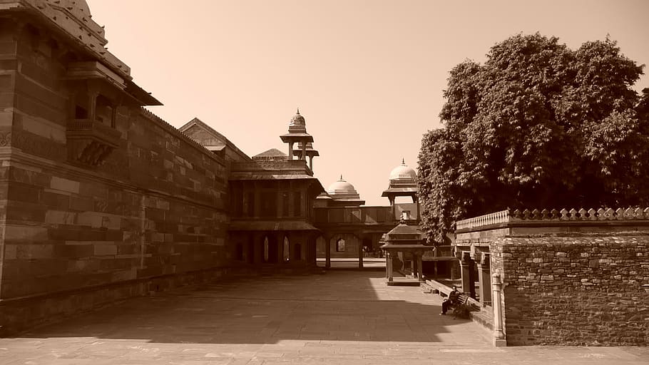india, monument, temple, architecture, palace, outside, perspective HD wallpaper