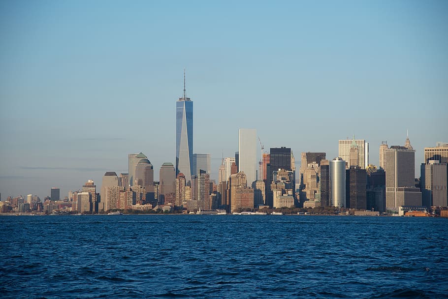 Hong Kong cityscape photography, manhattan, one world trade center, HD wallpaper