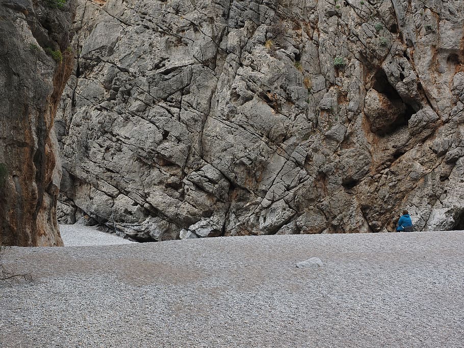 beach, pebble beach, booked, sa calobra, bay of sa calobra HD wallpaper