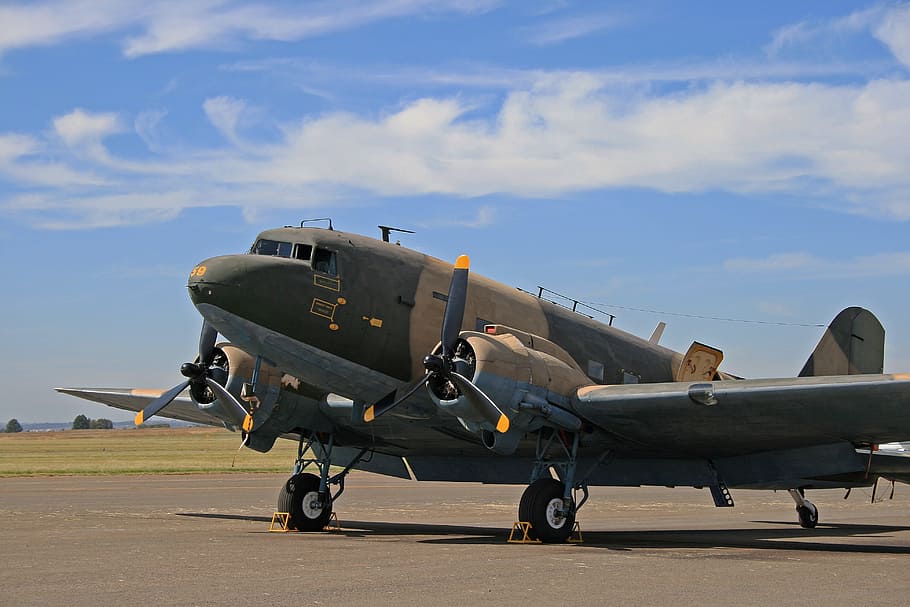 Aircraft, C-47, Heritage, dakota, vintage, air force museum, HD wallpaper