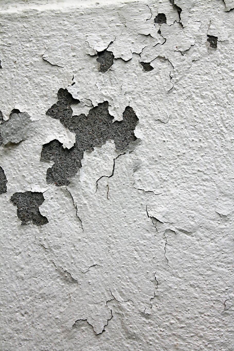 cracked white wall paint, background, old, aged, old paint HD wallpaper