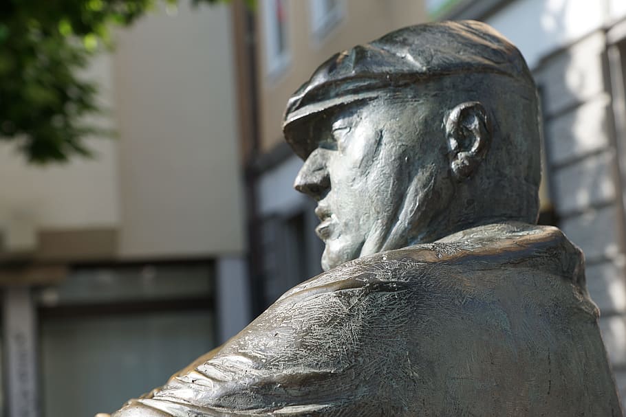 statue, face, tuttlingen, figure, head, man, work, art, germany HD wallpaper