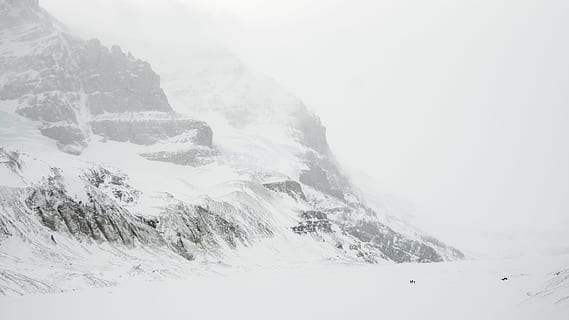 mountain, landscape, peak, summit, snow, view, aesthetic, rocks HD wallpaper