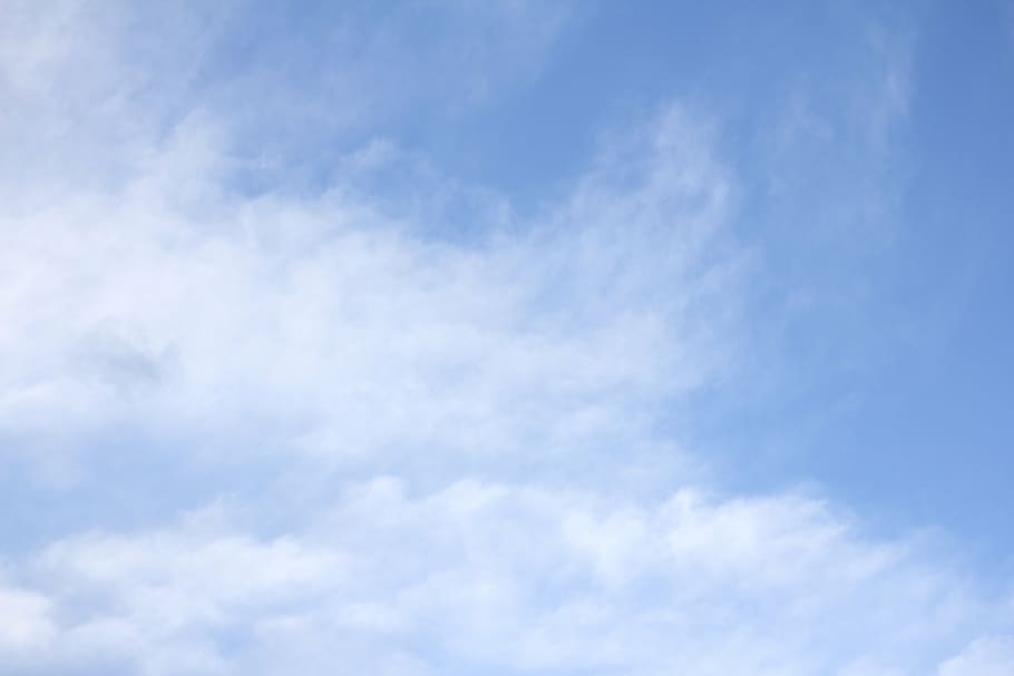 sky, clouds, blue, cloud - sky, cloudscape, backgrounds, nature HD wallpaper