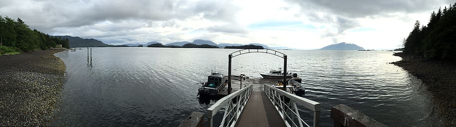 Alaska, Harbor, Pier, Ocean, Boat, Bay, outdoors, sea, tranquility HD wallpaper