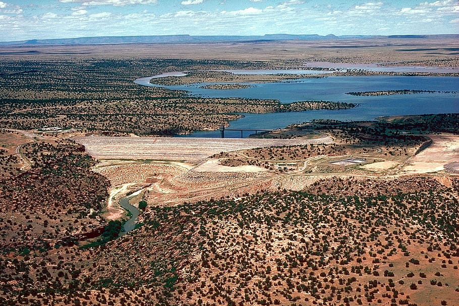 Santa Rosa Lake landscape in New Mexico, photos, landscapes, public domain