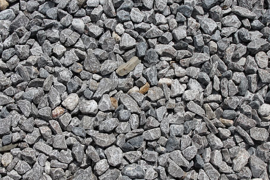 gray gravels, stones, ground, grey, structure, pebbles, road HD wallpaper