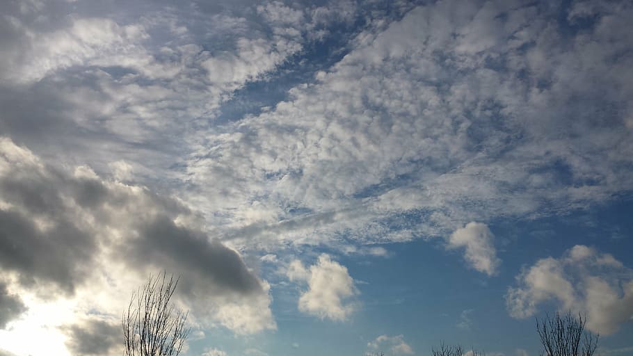 sky, clouds, nature, blue, weather, cloud - Sky, outdoors, day HD wallpaper