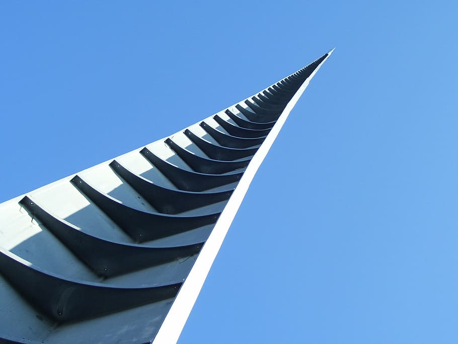 spire, architecture, sky, blue, clear sky, no people, nature HD wallpaper