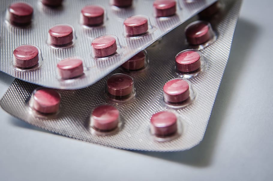 two blister medicinal packs, medications, cure, tablets, pharmacy HD wallpaper