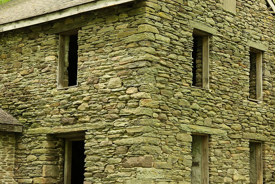 old, house, stone, abandoned, architecture, built structure HD wallpaper