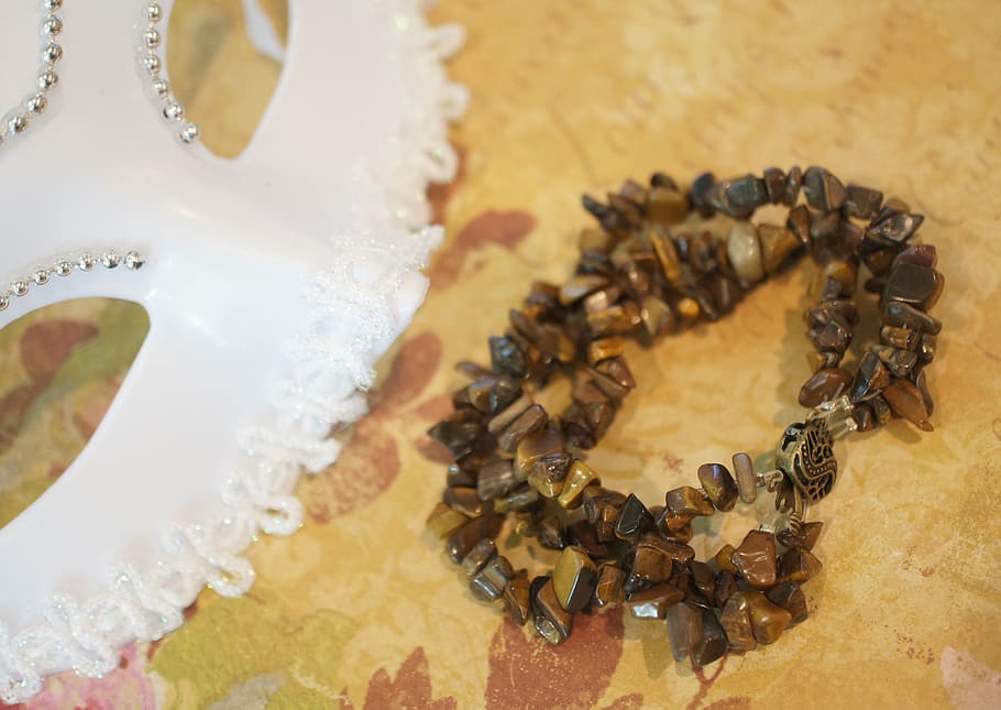tigers eye, bracelet, anklet, chain, beaded, beads, chips, exotic, HD wallpaper