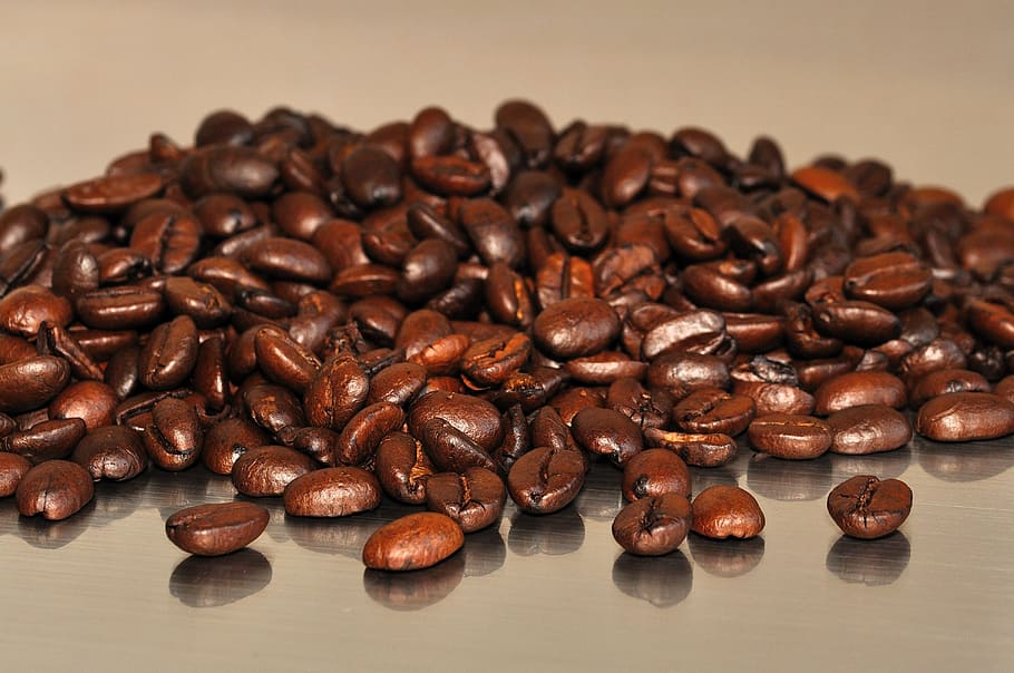 Brown Coffee Beans, caffeine, food, roasted coffee bean, coffee - drink HD wallpaper