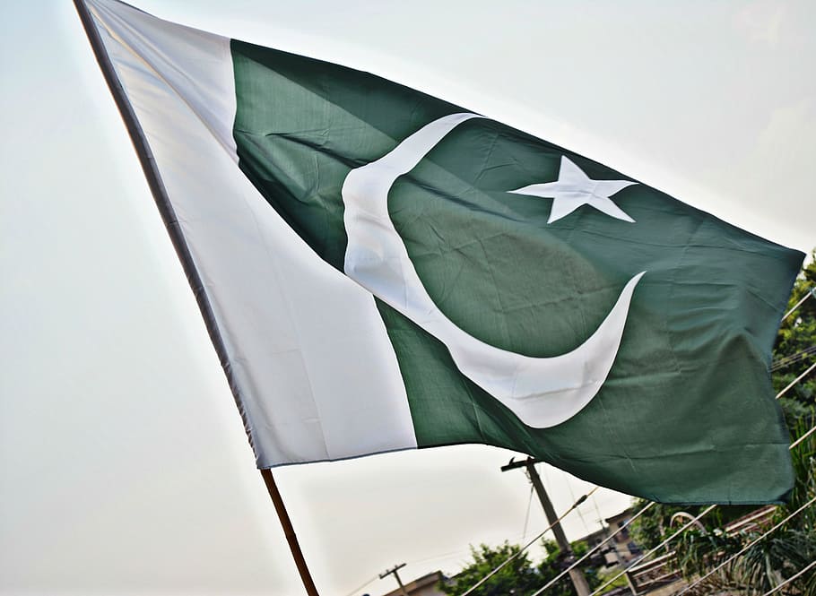 flag of Pakistan, National, Flag, one man only, human body part, HD wallpaper