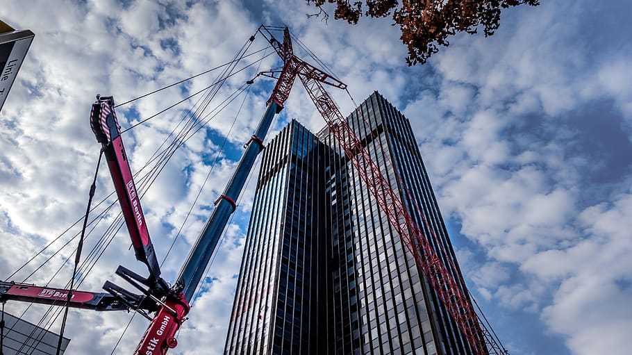 architecture, sky, large, skyscraper, building, office, high HD wallpaper