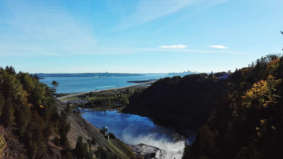 quebec, fall, cascade, montmorency, montmorrency, montmorency falls HD wallpaper