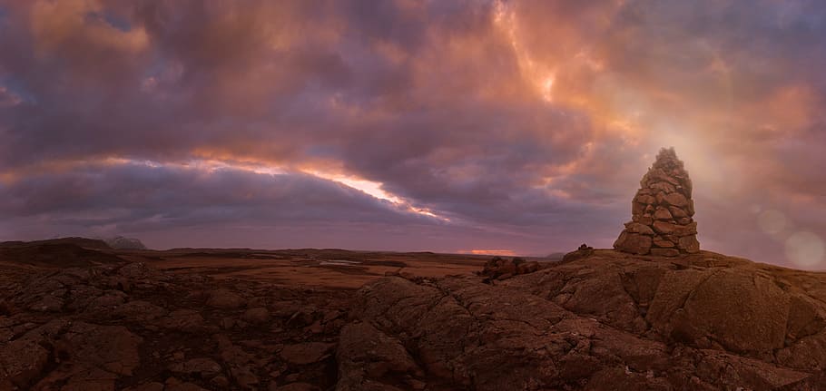 sun, mood, pano, morgenrot, nature, atmosphere, clouds, skies HD wallpaper