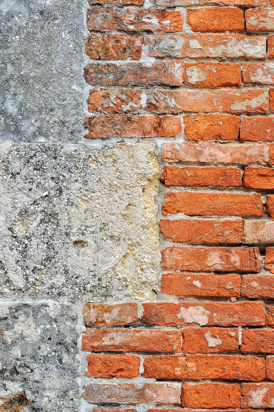 wall, stone, bricks, building, plaster, texture, paint, brick wall HD wallpaper