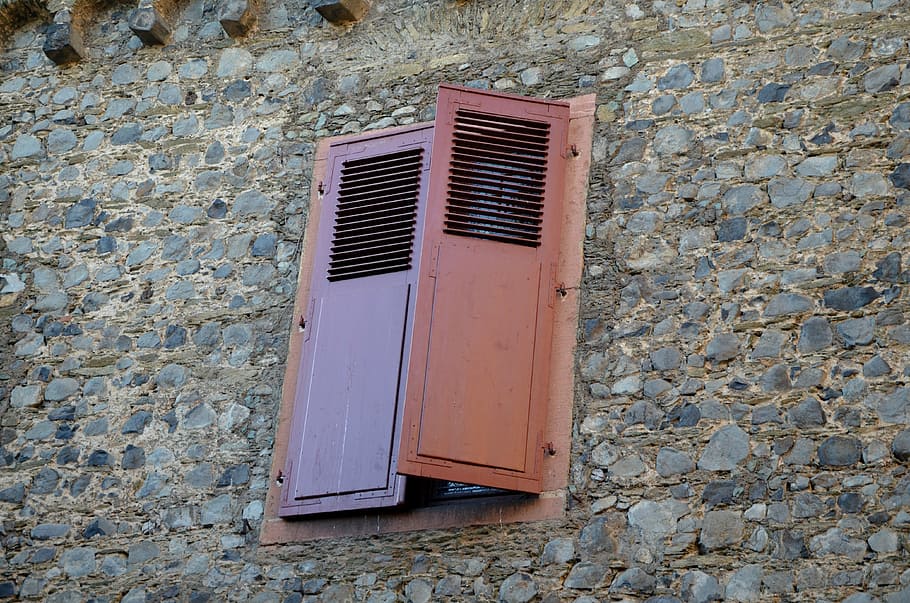 window, shutter, building, old, facade, wall, built structure HD wallpaper