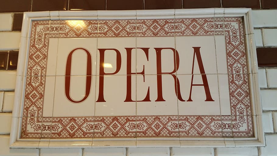 opera, state opera, opera station, metro, text, communication HD wallpaper