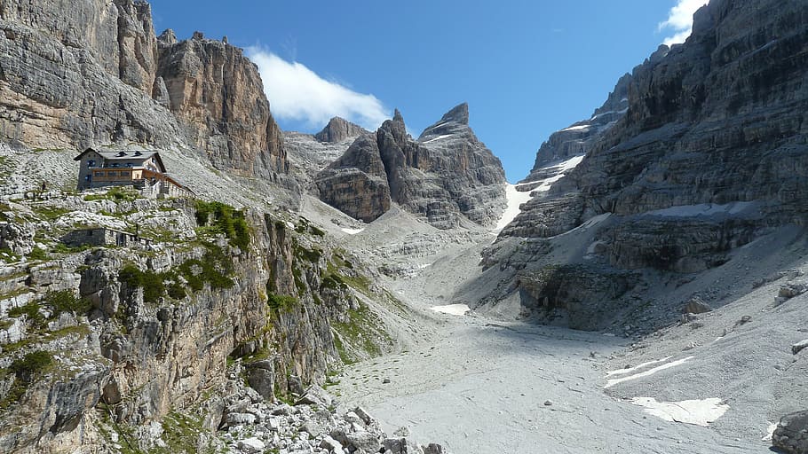 dolomites, mountains, brenta, nature, landscape, scenics, rock - Object HD wallpaper