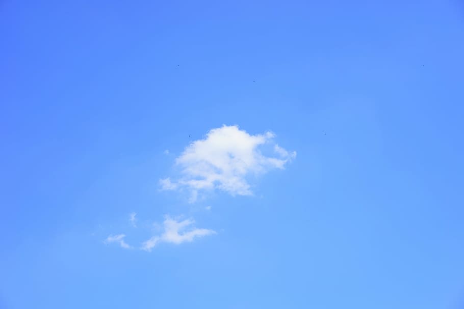 clouds, cumulus, cumulus clouds, summer day, sky, blue, sunny HD wallpaper