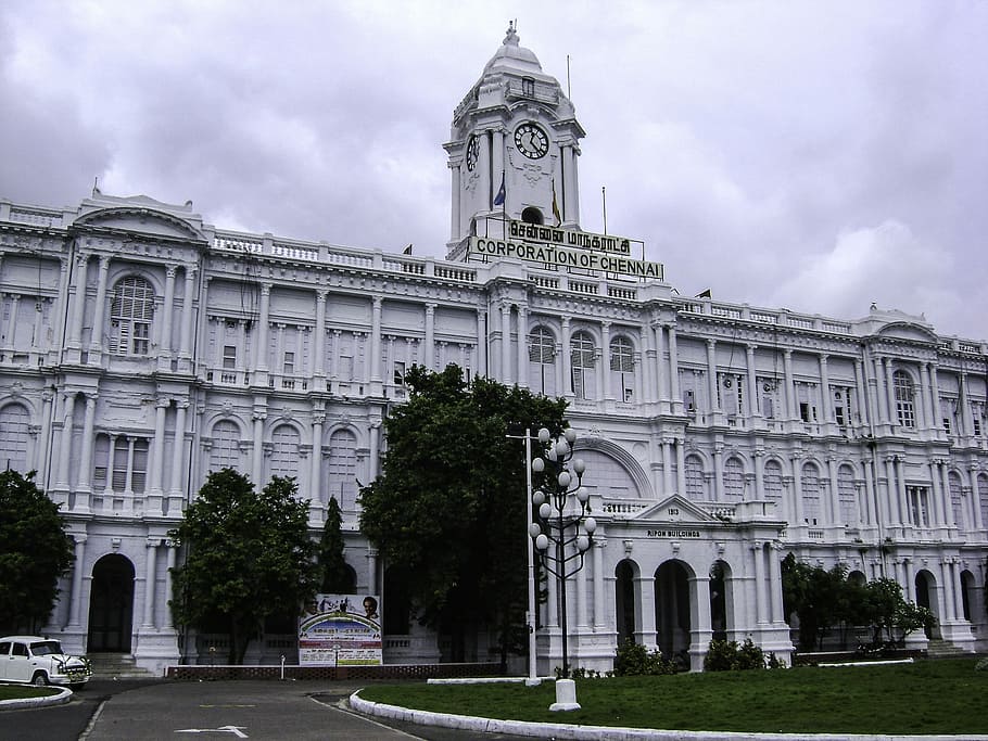 HD wallpaper: Ripon Building in 1913 in Chennai, India, architecture,  chennai corporation | Wallpaper Flare