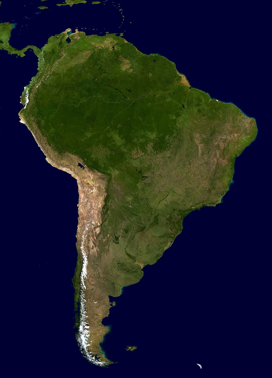 photo of 2D Map illustration, south america, continent, land, HD wallpaper