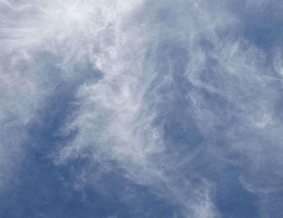 wispy clouds, cloudscape, skyscape, nature, weather, bright, HD wallpaper