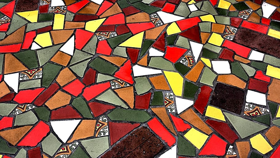 assorted-color mosail tile lot, ceramic, ceramic tile, ceramic floor tile, HD wallpaper