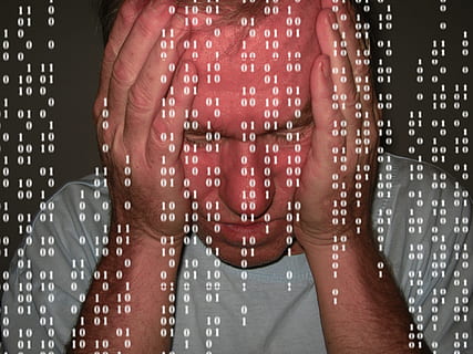 man wearing white crew-neck t-shirt, despair, problem, null HD wallpaper
