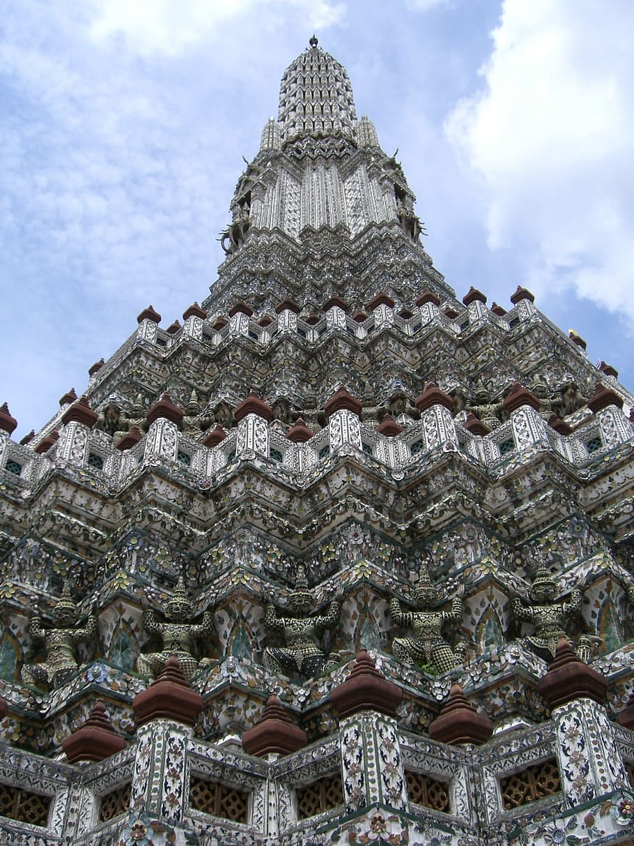 thailand, tower, stone, sky, built structure, architecture HD wallpaper