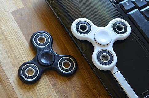 Fidget, Spinner, Toy, fidget spinner, hand, stress, steel, roller HD wallpaper
