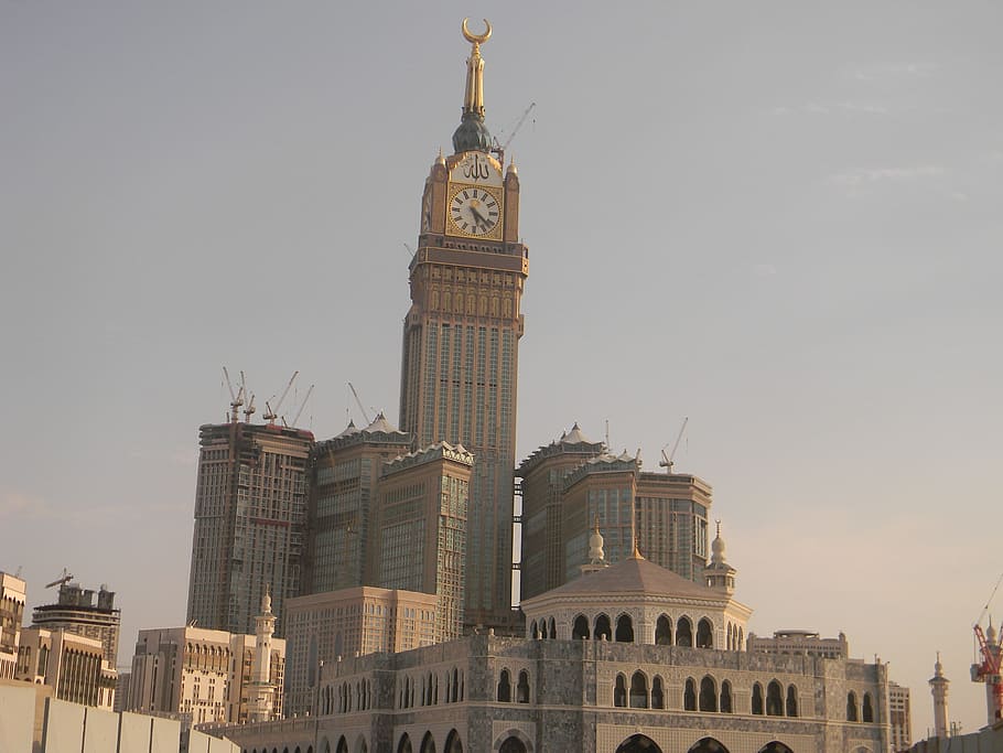 Al, Abrar, Mecca, Saudi Arabia, Hotel, al abrar mecca, building, HD wallpaper