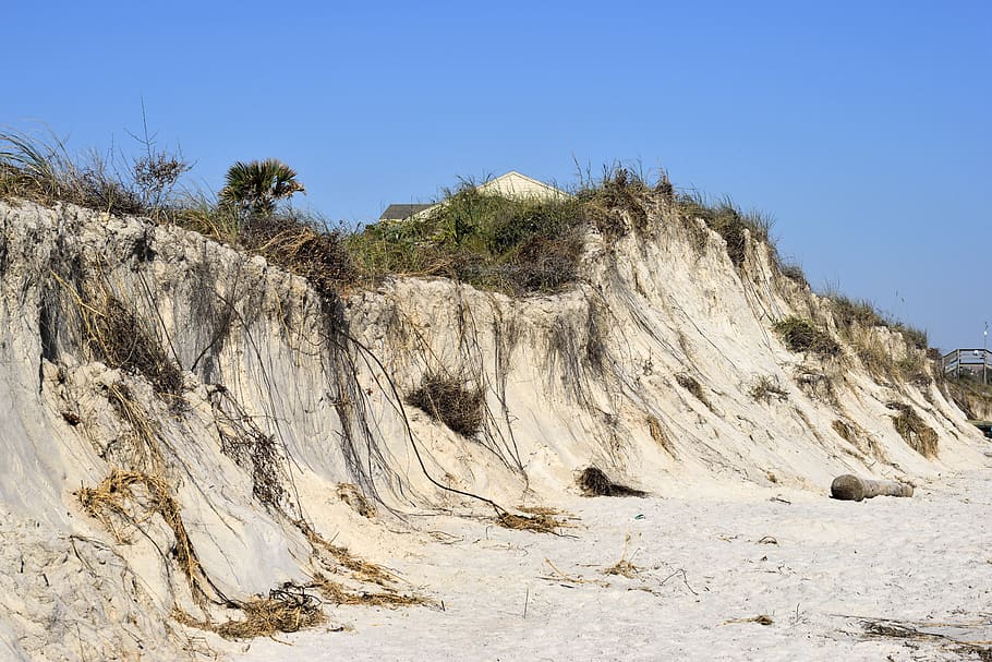 hurricane matthew, beach erosion, weather, atlantic ocean, destruction, HD wallpaper