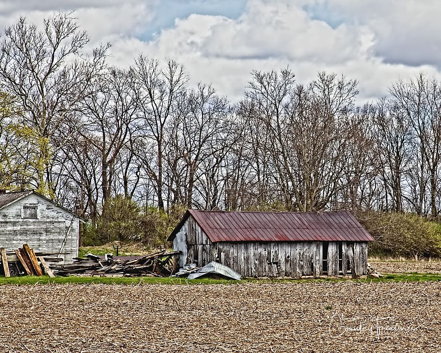 barn, rustic, barns, ohio, digital art, rural, scenic, country HD wallpaper