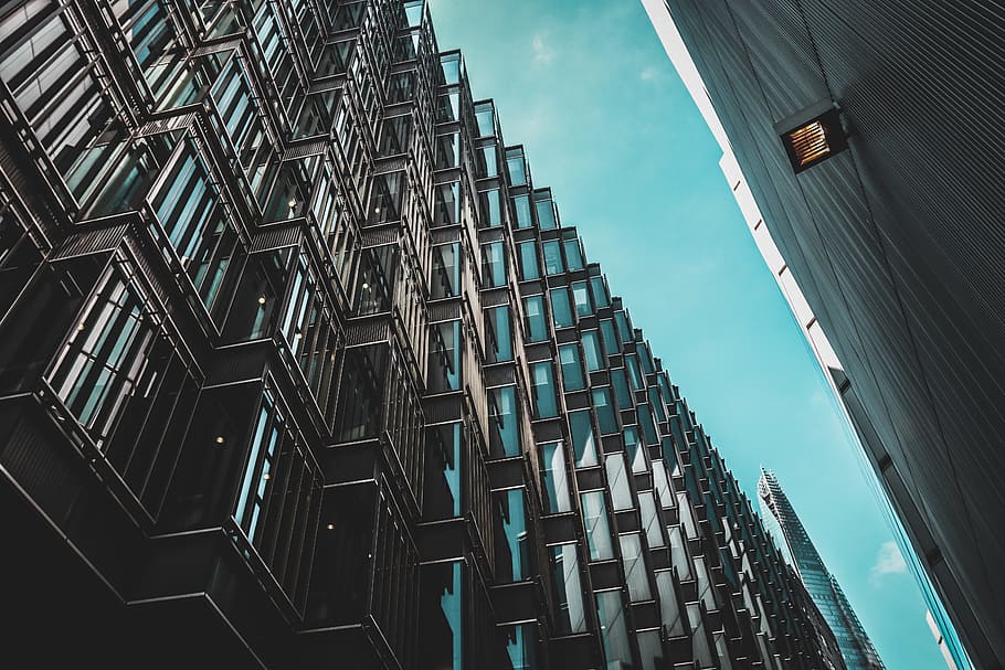 low angle photo of high-rise building, brpwn high rise building HD wallpaper