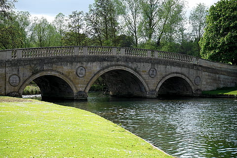 Bridge, Water, Landscape, River, architecture, sky, reflection HD wallpaper