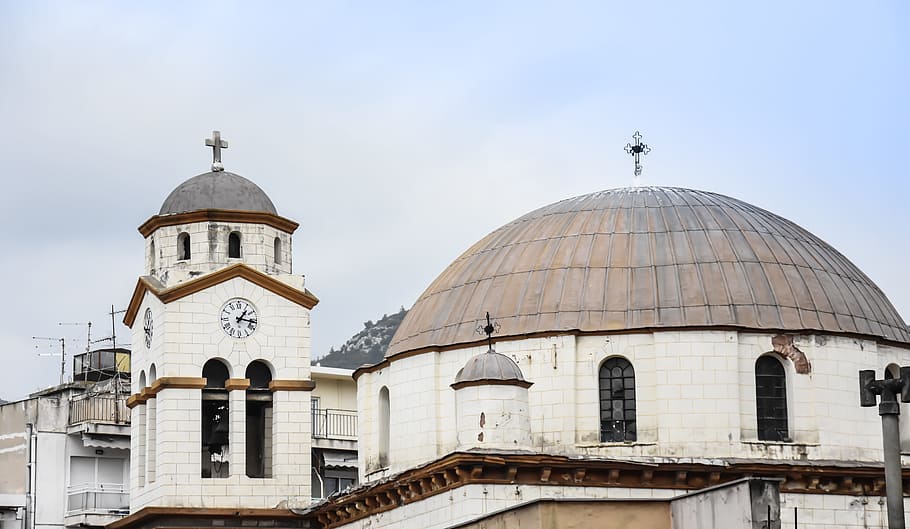 Church, Thassos, Greece, Eastern, hellenic, ancient, culture HD wallpaper
